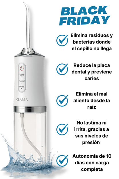 HYDRO PULSE - DUCHA DENTAL + EBOOK DE REGALO ( BLANQUEÁ TUS DIENTES DE MANERA NATURAL )